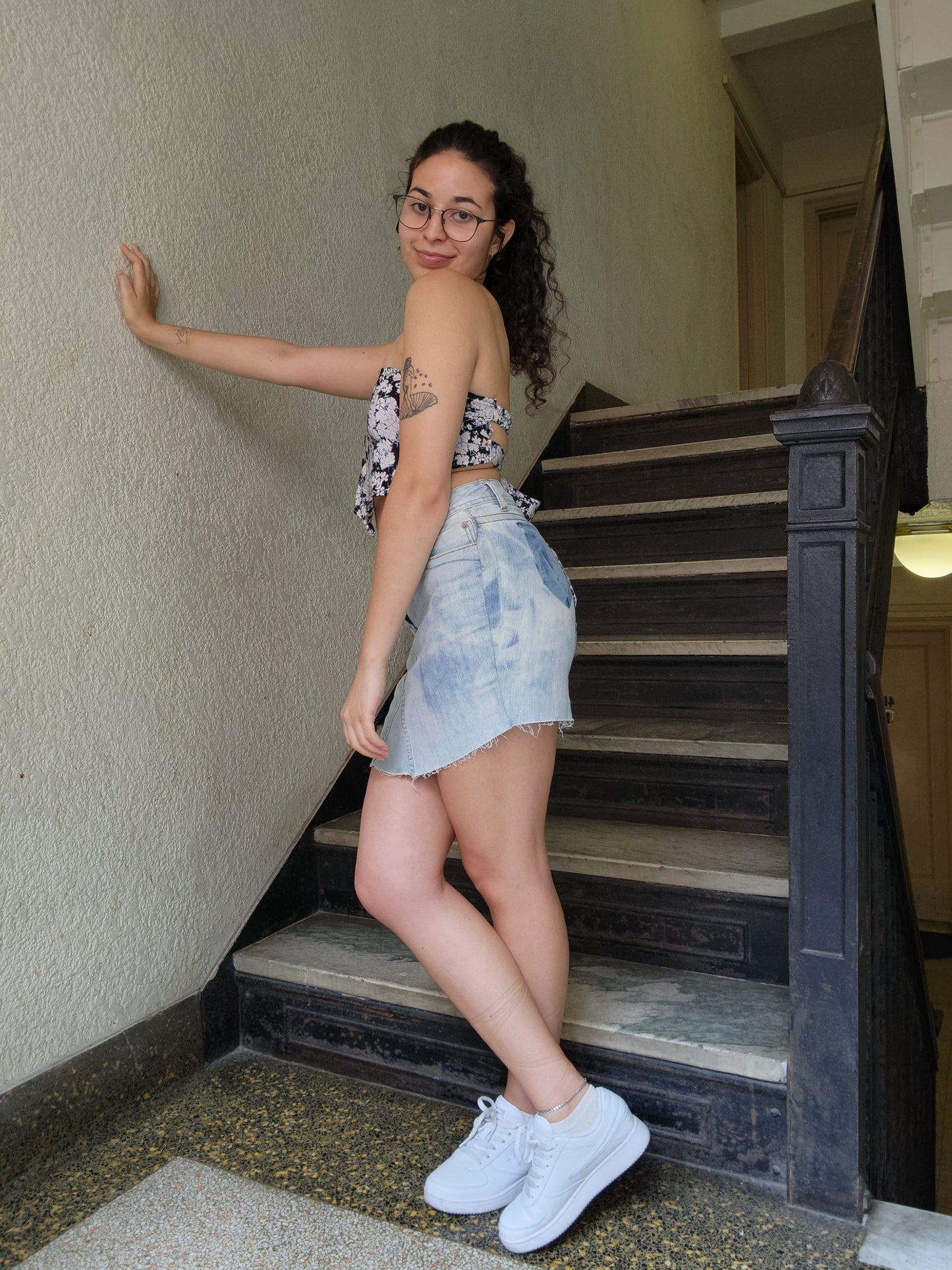 Soft Recycled Denim Skirt