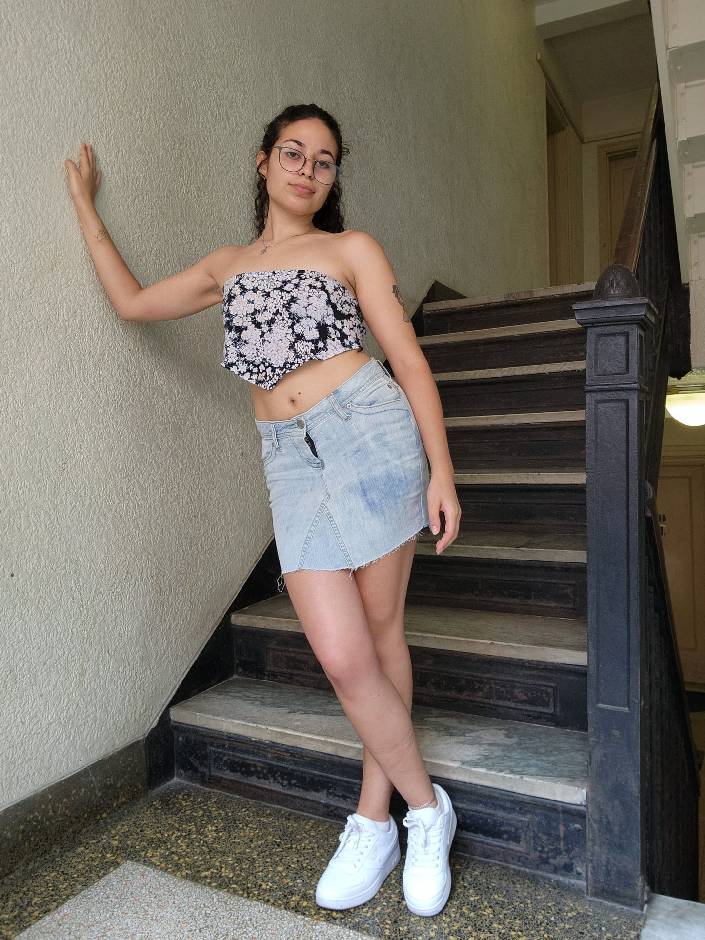 Soft Recycled Denim Skirt