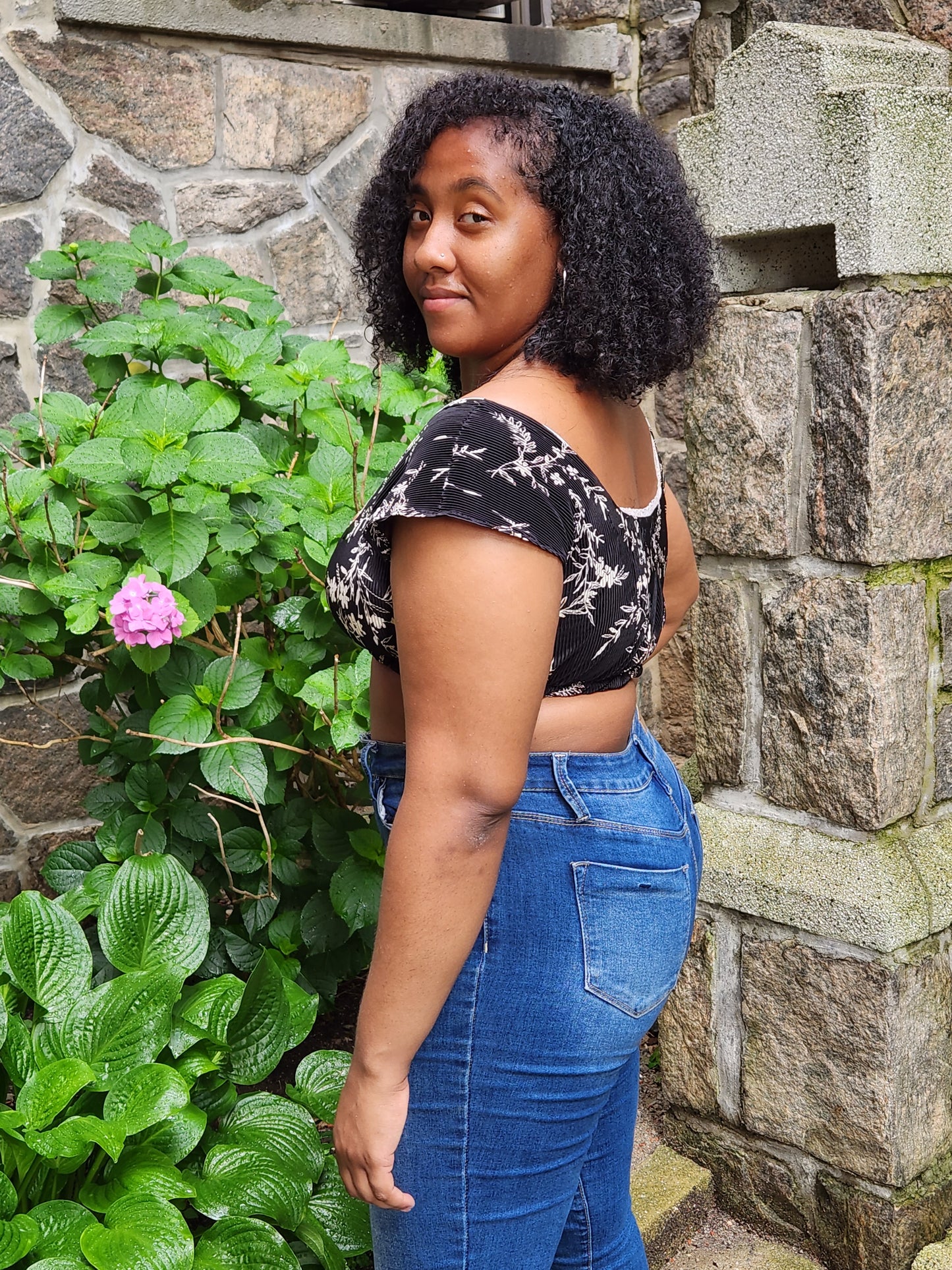 Floral Micro Crop Top