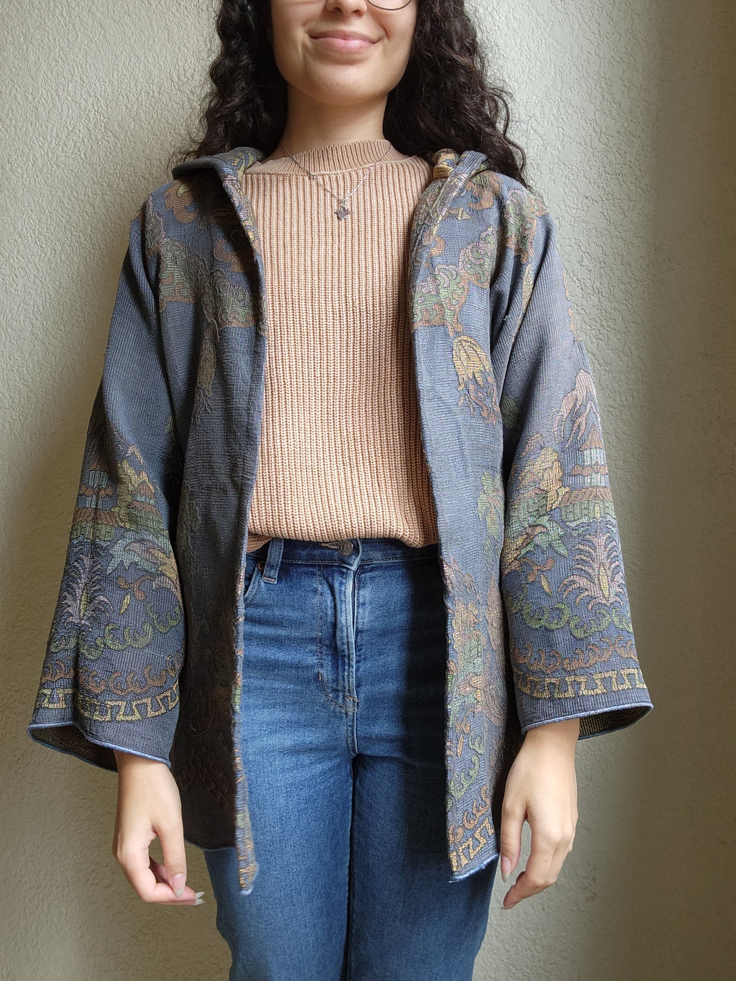 Throw-Over Hooded Jacket