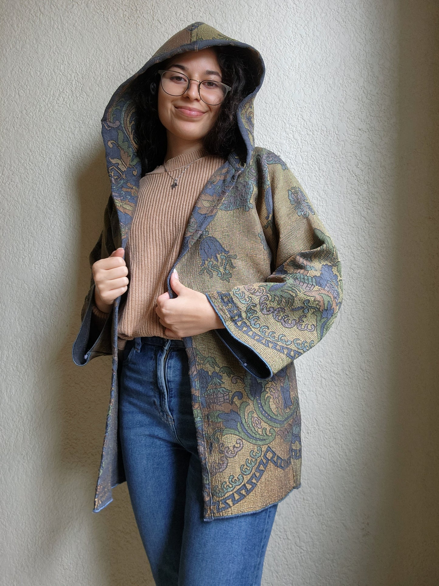 Throw-Over Hooded Jacket