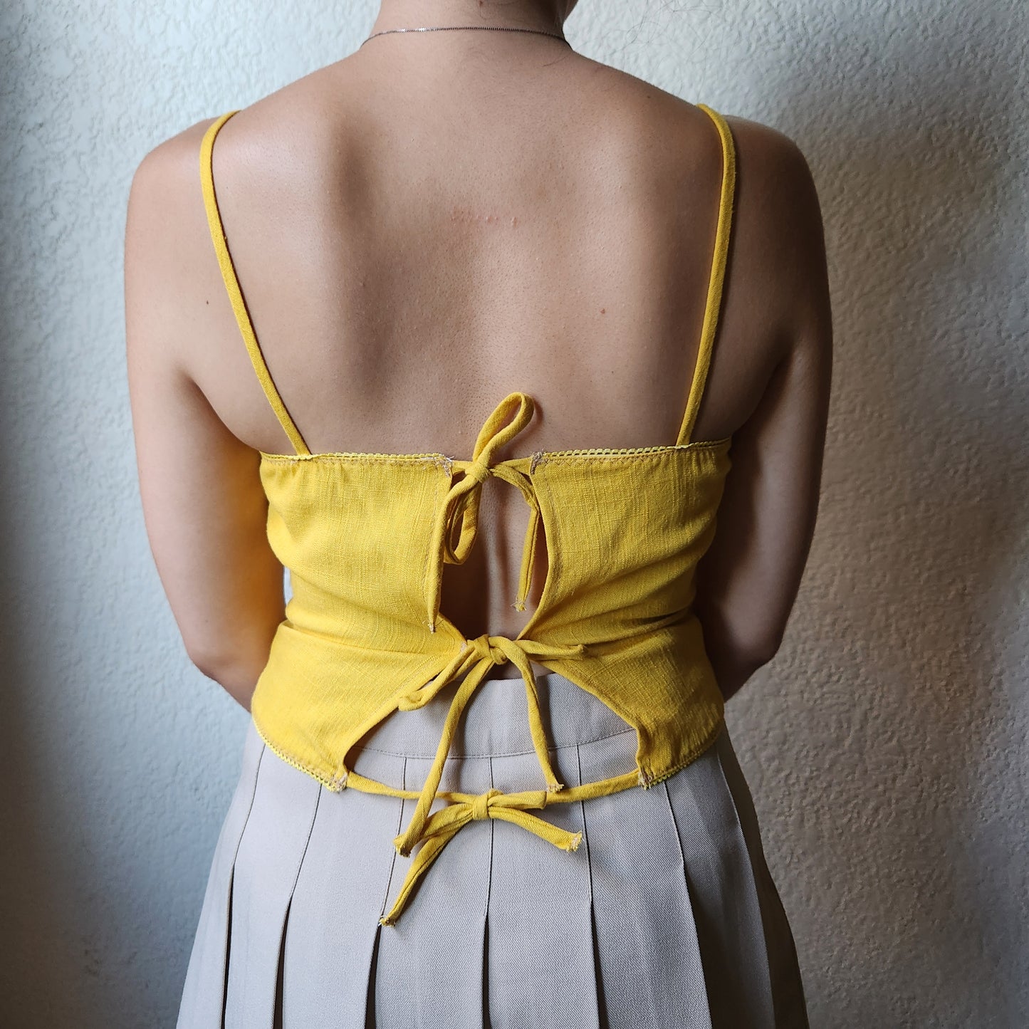Sunshine Bow Back Top