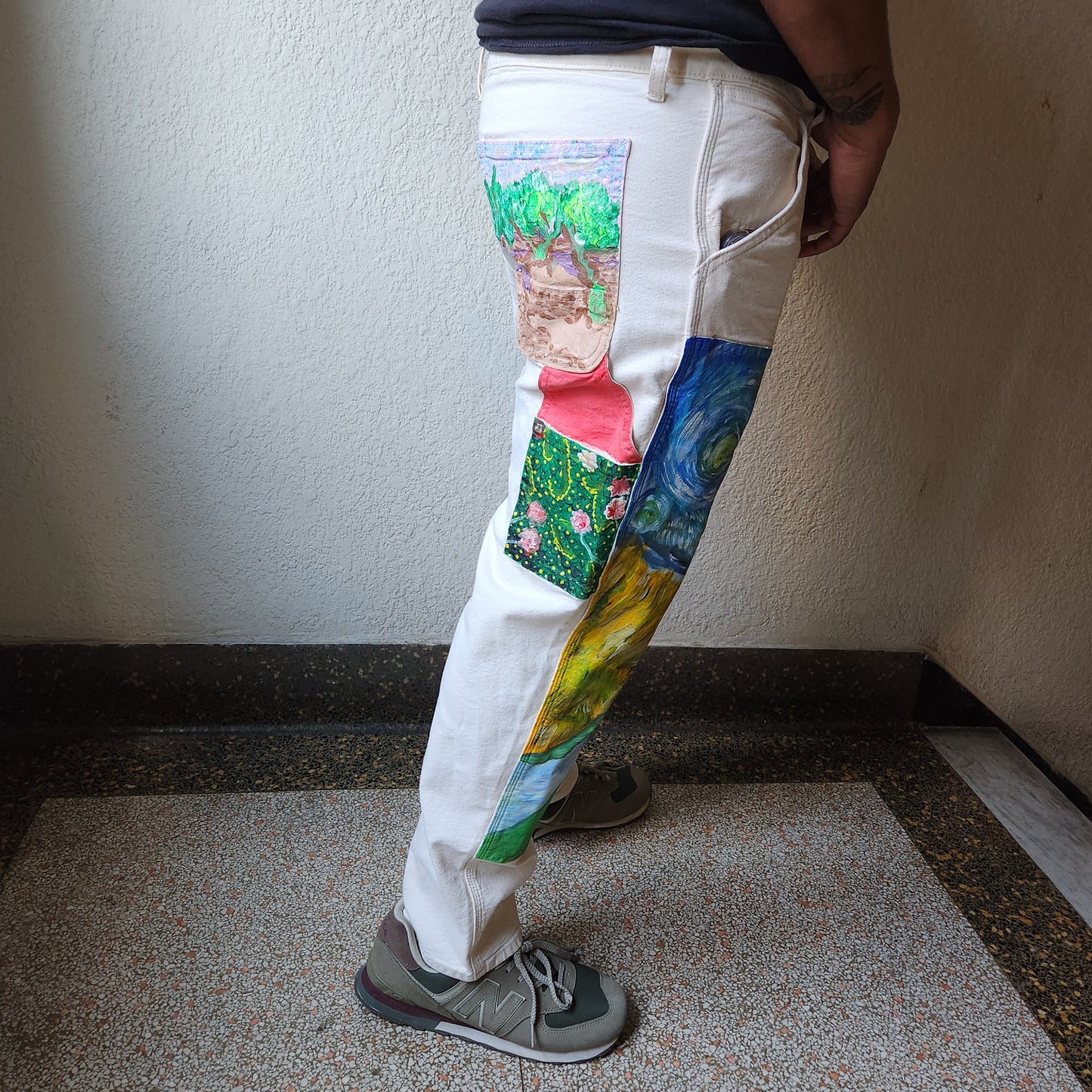 Van Gogh Homage Painted Pants