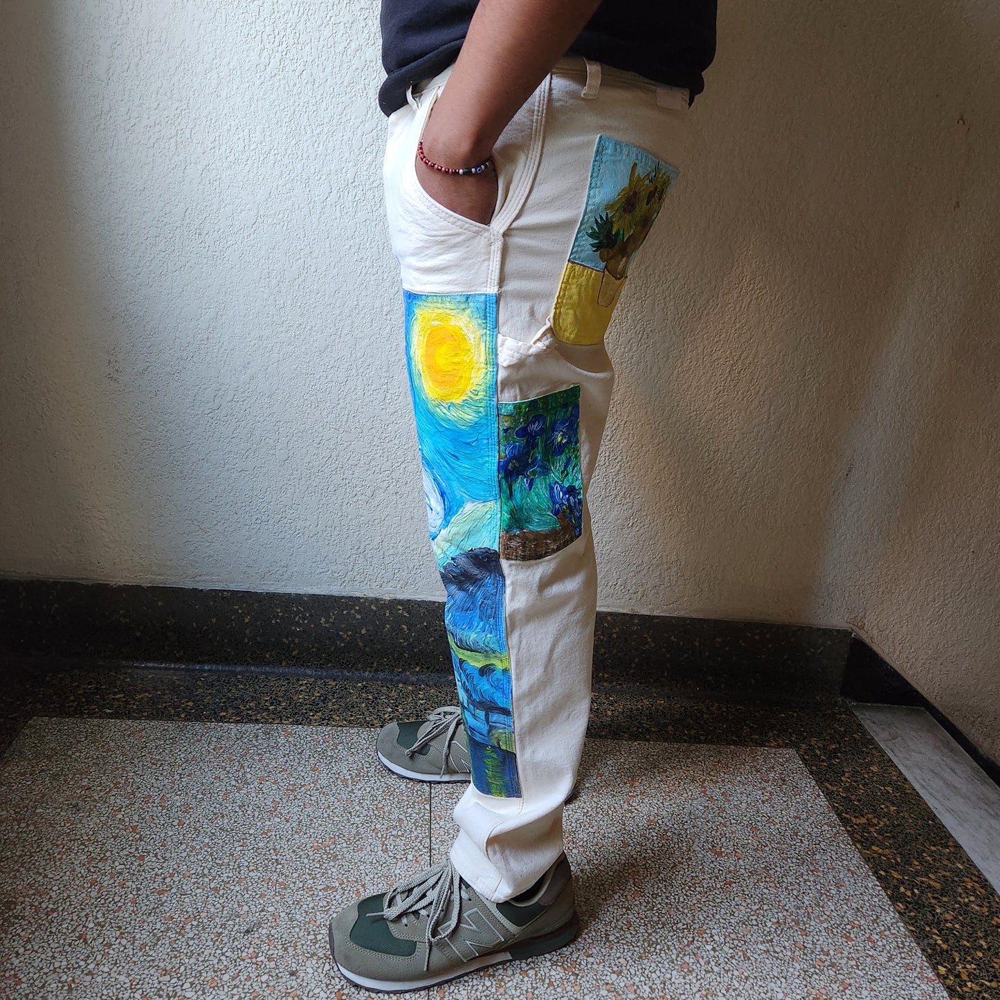 Van Gogh Homage Painted Pants