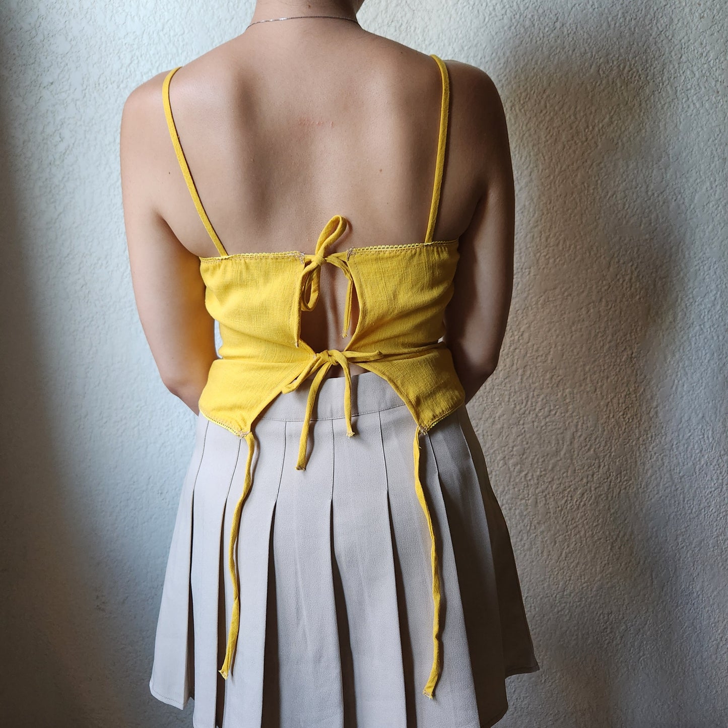 Sunshine Bow Back Top