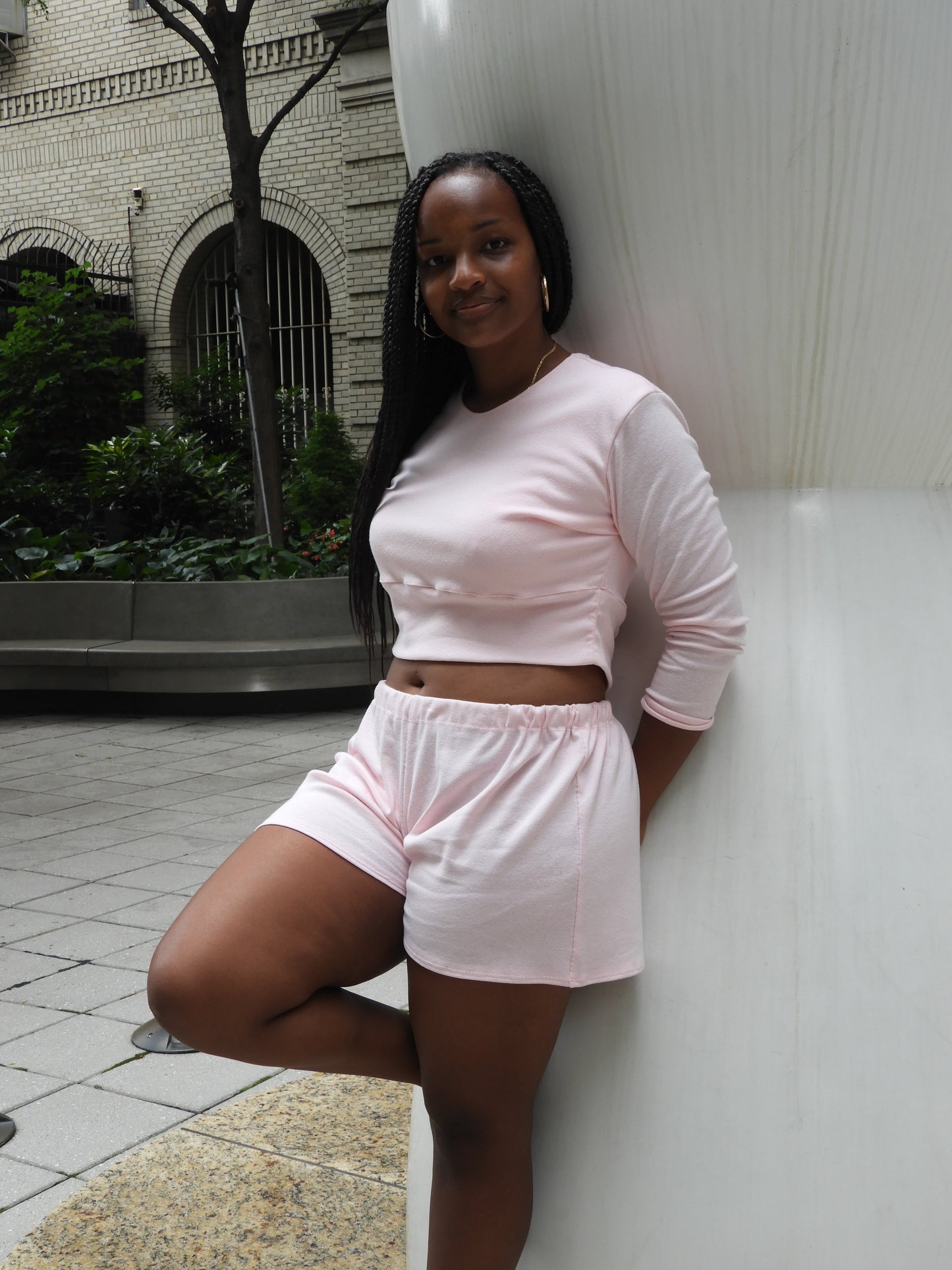 Soft Anaisa logo lounge short