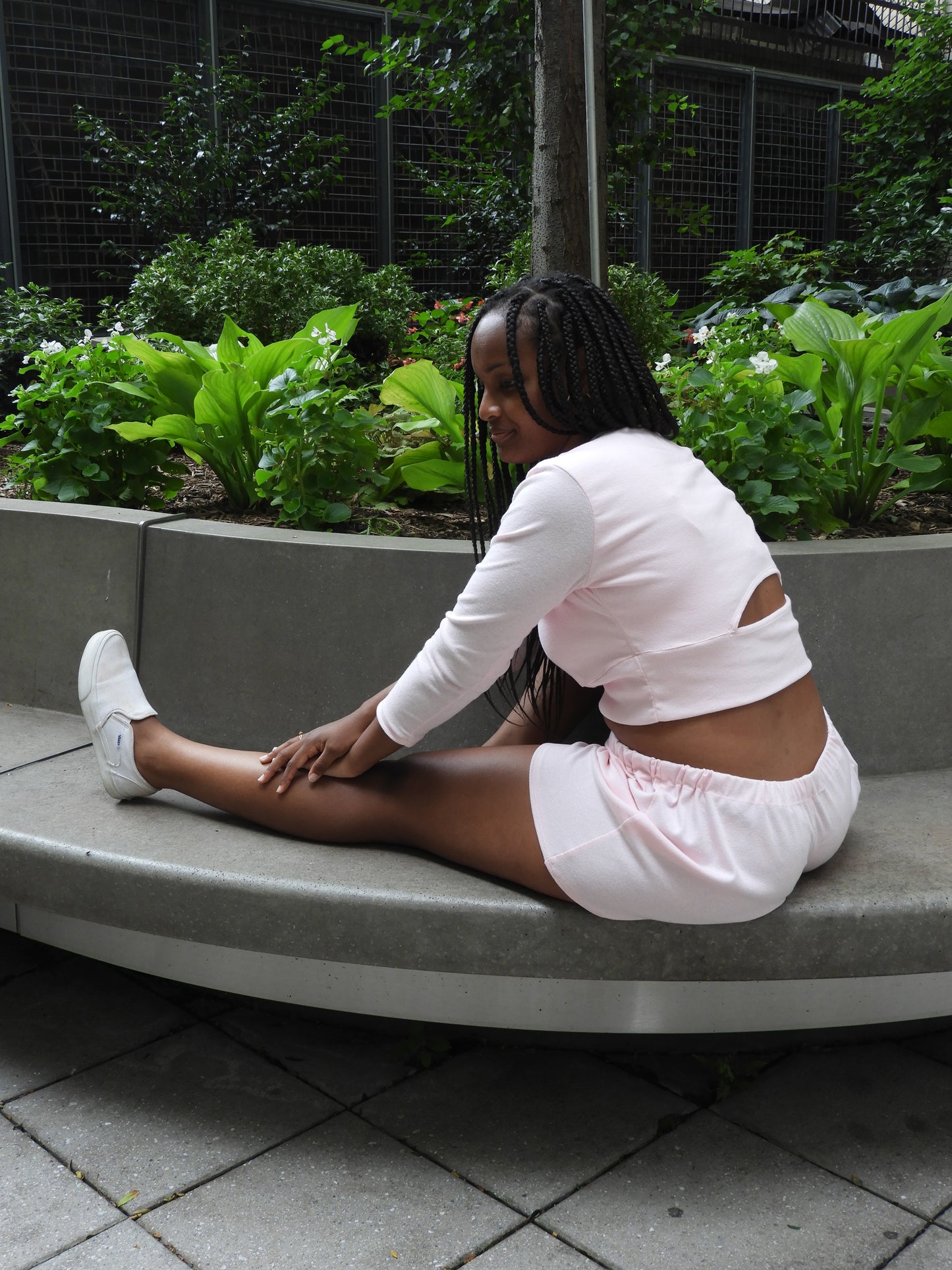 Soft Anaisa logo lounge short