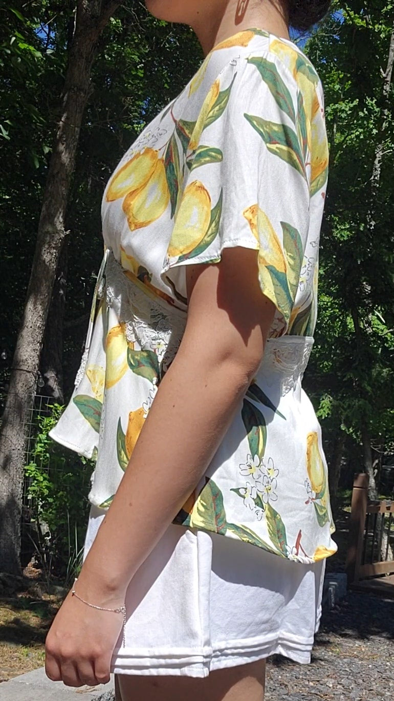 Lemons and Lace blouse