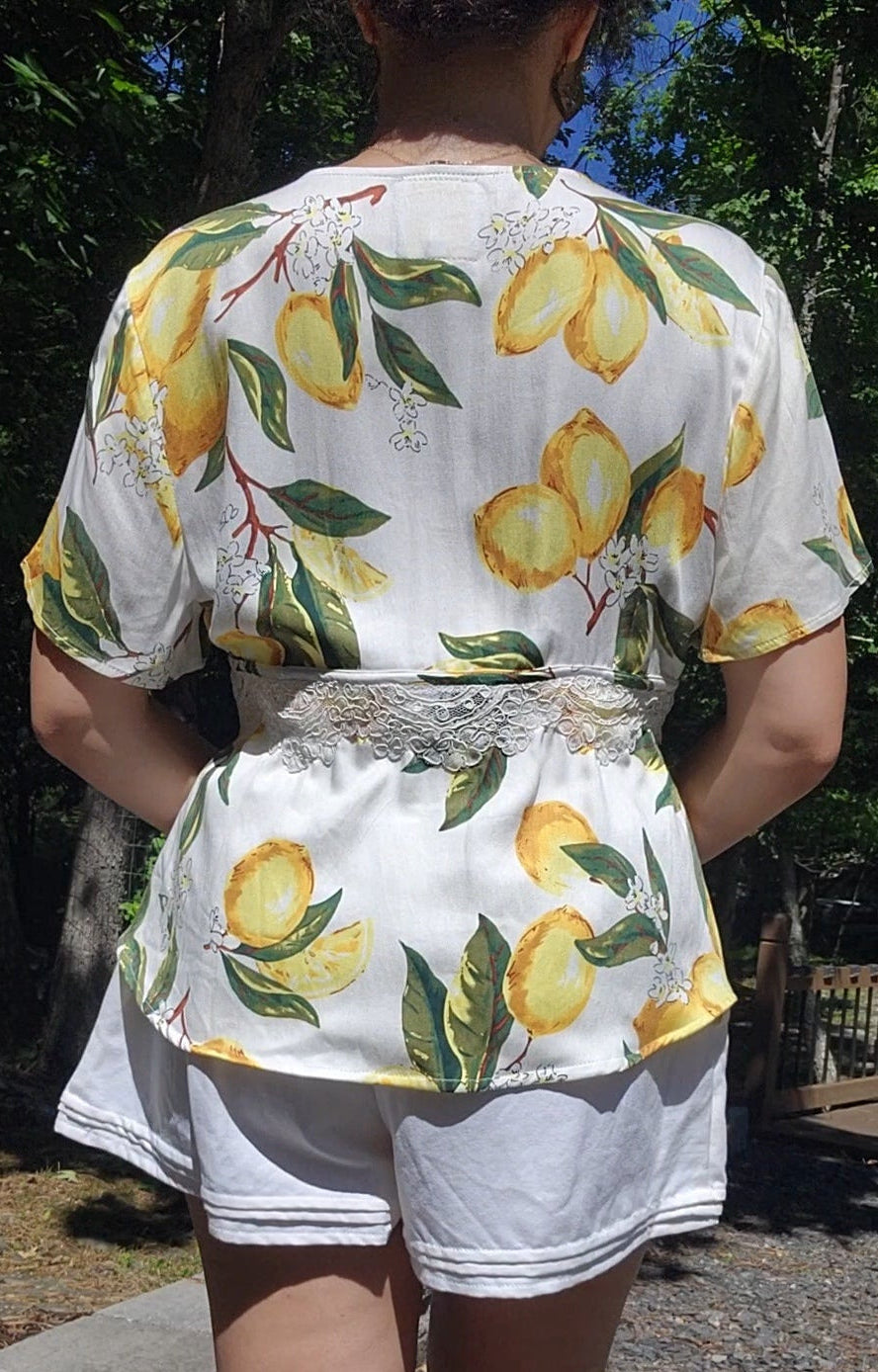 Lemons and Lace blouse