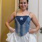 Boricua Denim Corset