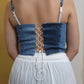 Boricua Denim Corset