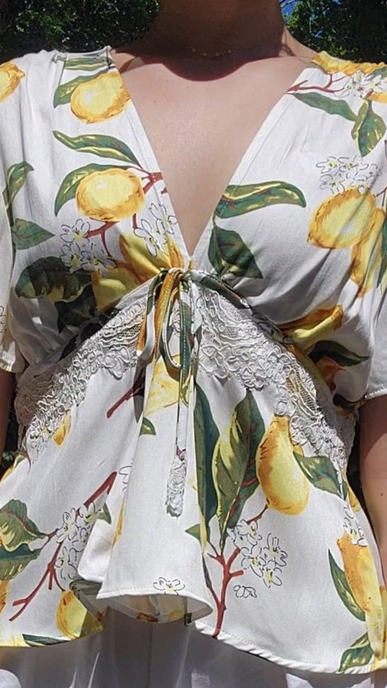 Lemons and Lace blouse